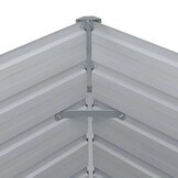 vidaXL Verhoogde Plantenbak 160x80x77 cm Gegalvaniseerd Staal Groen (34% Korting)