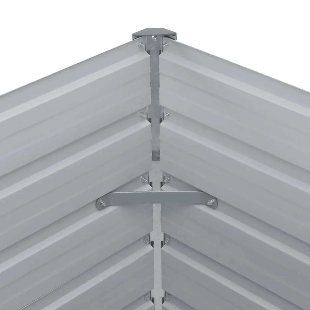 vidaXL Verhoogde Plantenbak 160x80x77 cm Gegalvaniseerd Staal Groen (34% Korting)