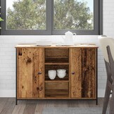 vidaXL Dressoir Oudhout - 100x35x70 cm - 34% Korting