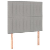 vidaXL Hoofdborden Set 2x Lichtgrijs Stof 80x5x78/88 cm (34% Korting)