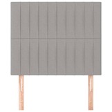 vidaXL Hoofdborden Set 2x Lichtgrijs Stof 80x5x78/88 cm (34% Korting)