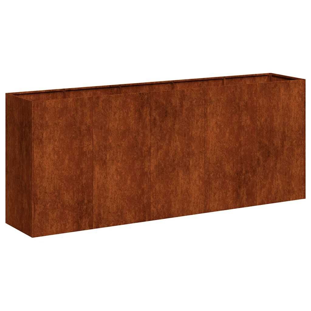 Plantenbak Roestig Staal 200x40x80 cm - 54% Korting