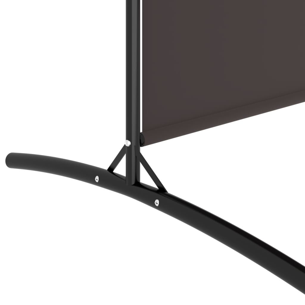 vidaXL Kamerscherm met 4 panelen 346x180 cm stof bruin