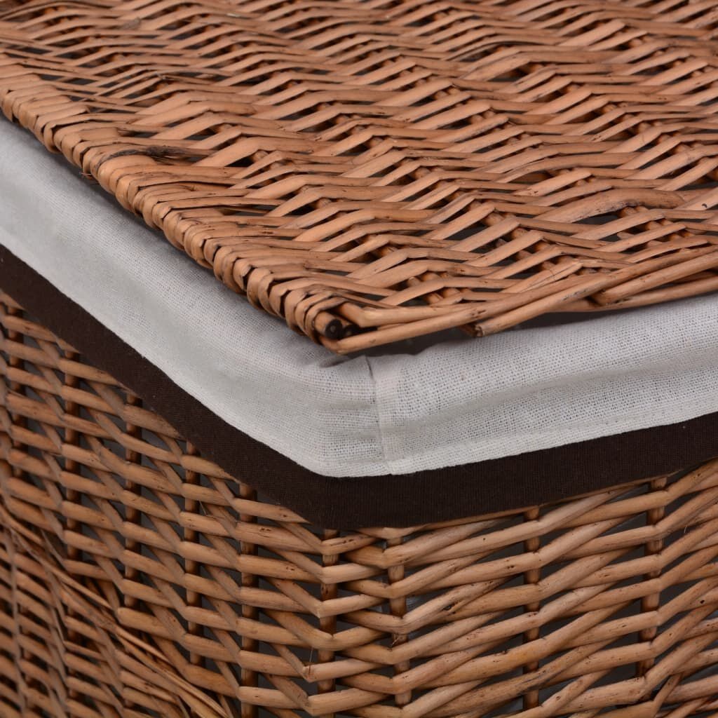 VidaXL Wasmand Wilgen Bruin - 54% Korting