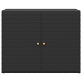 vidaXL Tuinkast Poly Rattan Zwart 100x55,5x80 cm - 34% Korting!
