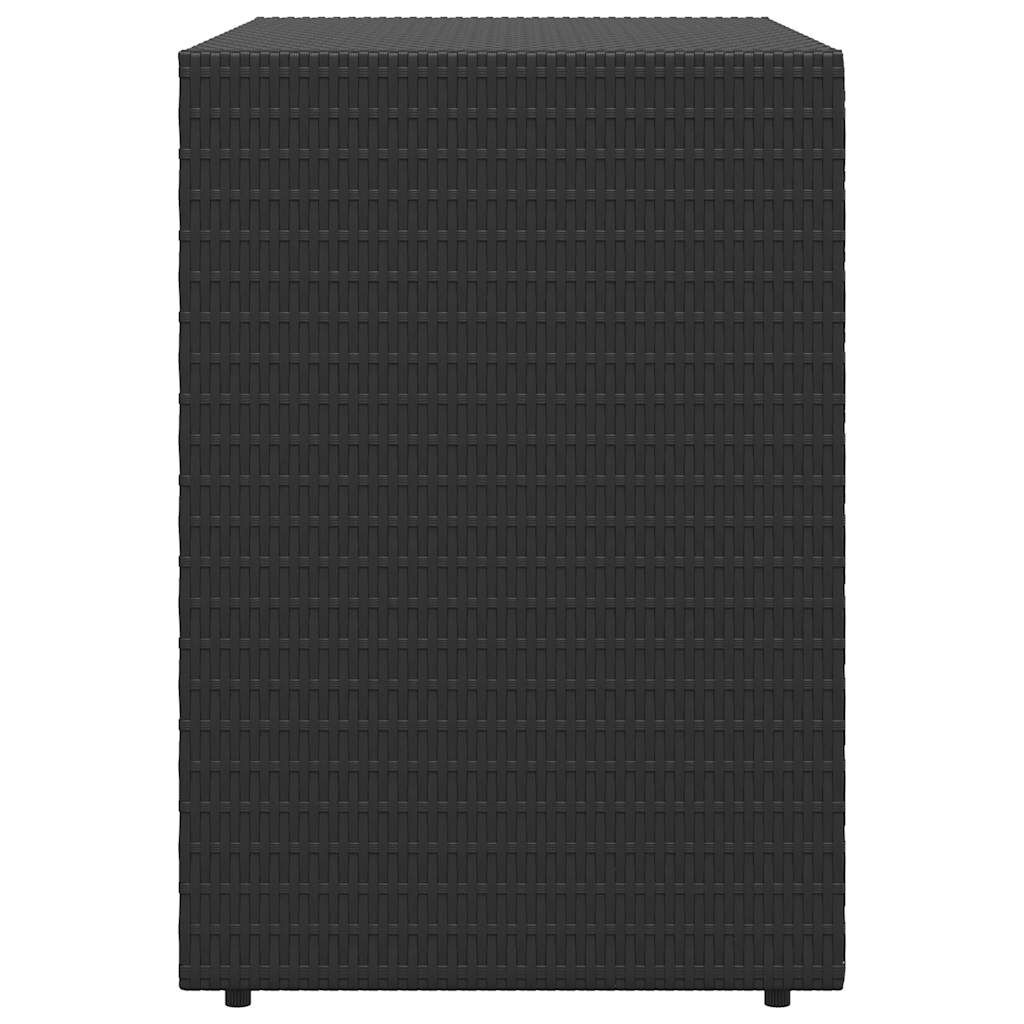 vidaXL Tuinkast Poly Rattan Zwart 100x55,5x80 cm - 34% Korting!