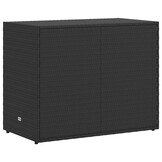vidaXL Tuinkast Poly Rattan Zwart 100x55,5x80 cm - 34% Korting!
