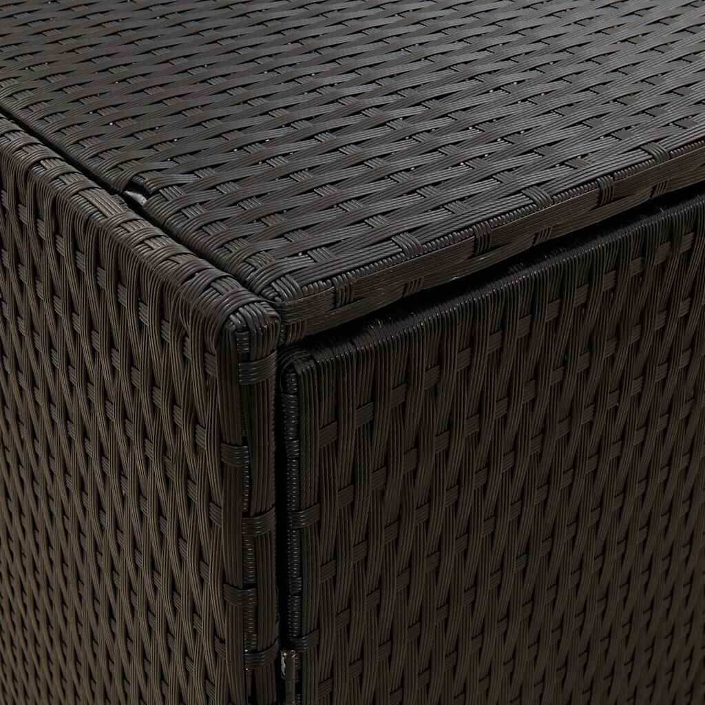 vidaXL Tuinkast Poly Rattan Zwart 100x55,5x80 cm - 34% Korting!