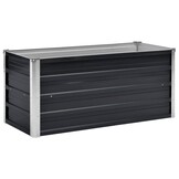 Verhoogde Plantenbak Staal Antraciet 100x40x45 cm - 57% Korting