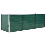 Verhoogde Plantenbak 240x80x77 cm Groen Staal - 59% Korting