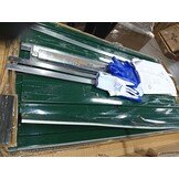 Verhoogde Plantenbak 240x80x77 cm Groen Staal - 59% Korting