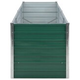 Verhoogde Plantenbak 240x80x77 cm Groen Staal - 59% Korting