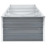 Verhoogde Plantenbak Grijs Gegalvaniseerd Staal 320x80x45 cm - 59% Korting