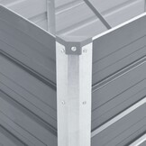 Verhoogde Plantenbak Grijs Gegalvaniseerd Staal 320x80x45 cm - 59% Korting