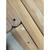 Teakhouten Inklapbare Tuintafel 110x110 cm - 55% Korting