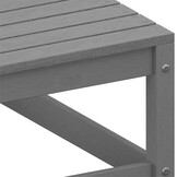 vidaXL Tuinbank 2-zits met kussens massief grenenhout grijs