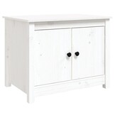 vidaXL Salontafel Grenenhout Wit 71x49x55 cm - 34% Korting