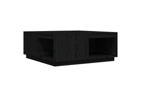 vidaXL Salontafel Grenenhout Zwart - 100x101x40,5 cm (41% korting)