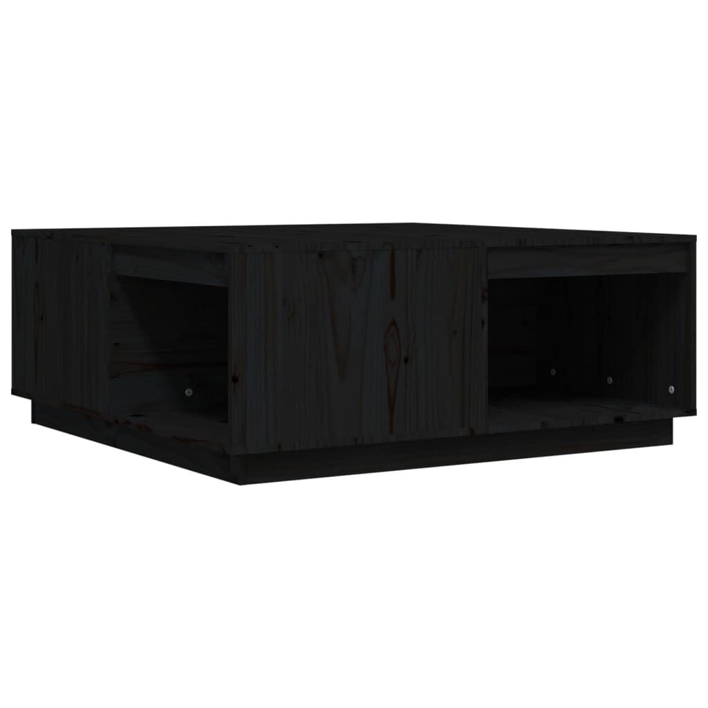 Zwarte Grenenhouten Salontafel 100x101x40,5 cm - 35% Korting