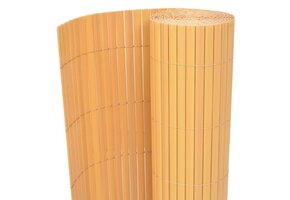vidaXL Tuinafscheiding PVC Geel 90x300cm - 39% Korting