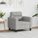 vidaXL Fauteuil Zwart Microvezel - 54% Korting