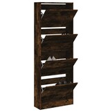 VidaXL Schoenenkast Gerookt Eiken 60x21x163,5 cm - 34% Korting!