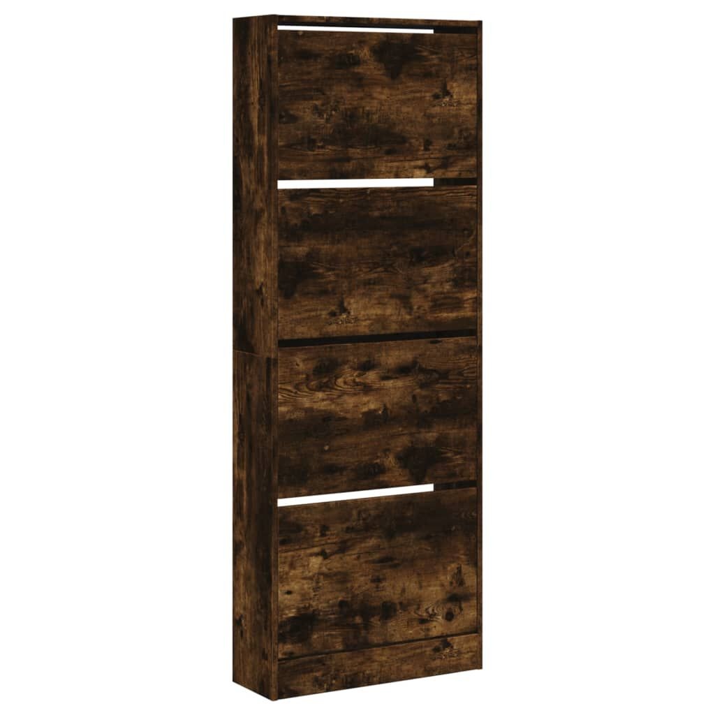 VidaXL Schoenenkast Gerookt Eiken 60x21x163,5 cm - 34% Korting!