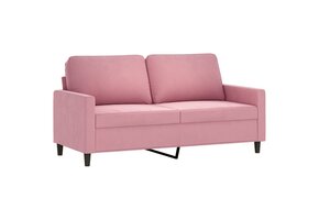 VidaXL Tweezitsbank 140 cm Fluweel Roze - 41% Korting