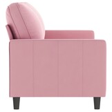 VidaXL Tweezitsbank 140 cm Fluweel Roze - 35% Korting