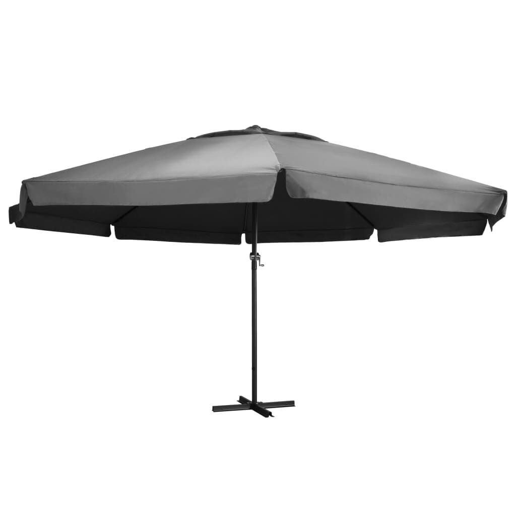 Antraciet Parasol Aluminium Paal 600cm - 35% Korting
