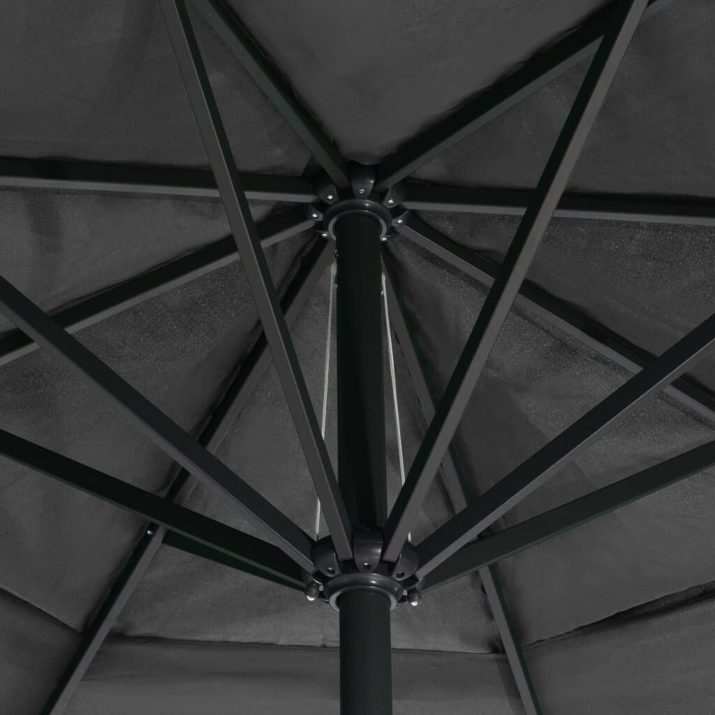Antraciet Parasol Aluminium Paal 600cm - 35% Korting
