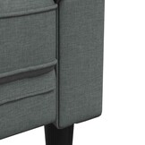 Donkergrijze Fauteuil Chesterfield-stijl Stof - 35% Korting