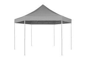VidaXL Partytent Pop-up Zeshoekig 3,6x3,1m Grijs - 41% Korting!