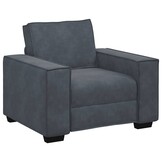 vidaXL Fauteuil 60 cm fluweel donkergrijs