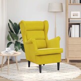 VidaXL Fauteuil Fluweel Mosterdgeel 54% Korting