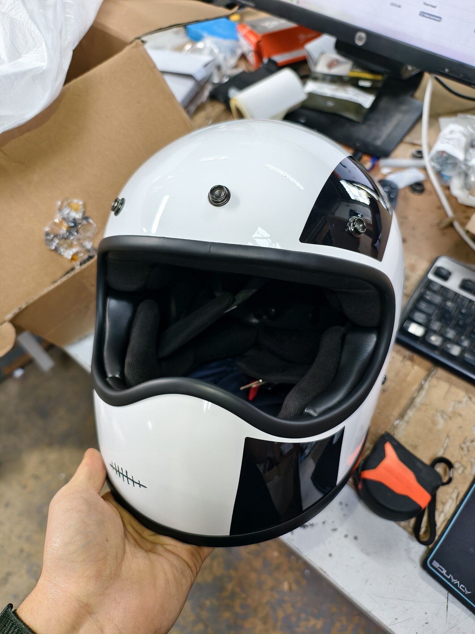 Motorcrosshelm Racer Carbon Kevlar XL ECE-gekeurd met 55% korting