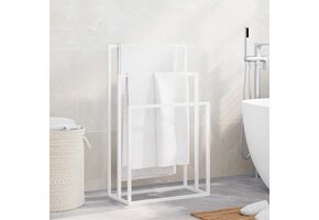 Wit Vrijstaand Handdoekenrek van IJzer - 48x24x79 cm (62% Korting)