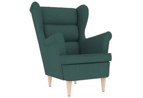 vidaXL Fauteuil Donkergroen Stof - 74x84x100 cm - 41% Korting