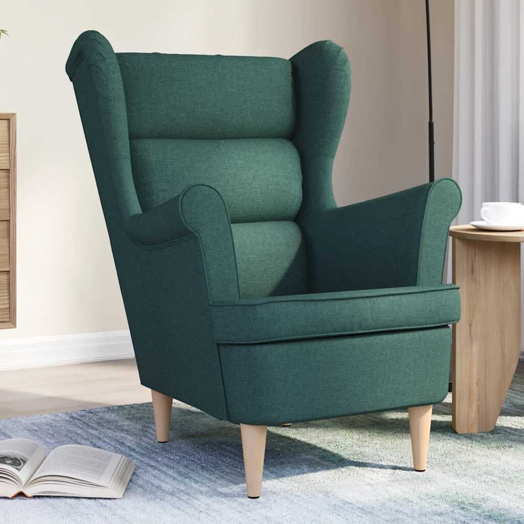 Donkergroene Fauteuil van Stof (74x84x100 cm) met 35% Korting