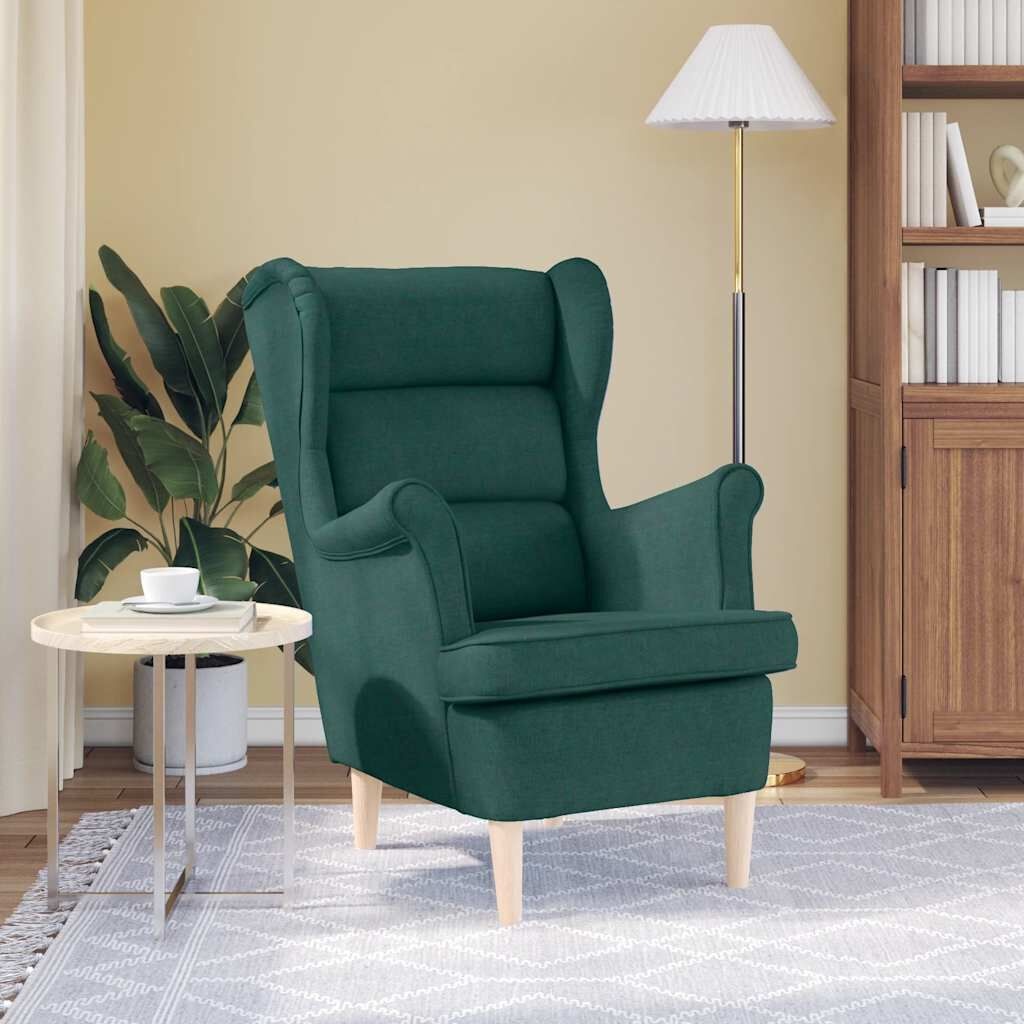 Donkergroene Fauteuil van Stof (74x84x100 cm) met 35% Korting