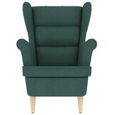 Donkergroene Fauteuil van Stof (74x84x100 cm) met 35% Korting