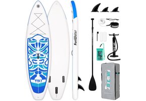 Opblaasbaar SUP Board 10'6" TIKI BLAUW - 35% Korting