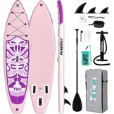 Opblaasbaar Stand-Up Paddleboard (SUP Board) voor alle niveaus, beginners & families | 10'6"-11'6" | Antislip EVA-deck | Inclusief vinnen, beenlijn, p