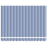 vidaXL Vervangend zonneschermdoek voor 3,5x2 m Blauw & wit gestreept