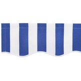 vidaXL Vervangend zonneschermdoek voor 3,5x2 m Blauw & wit gestreept