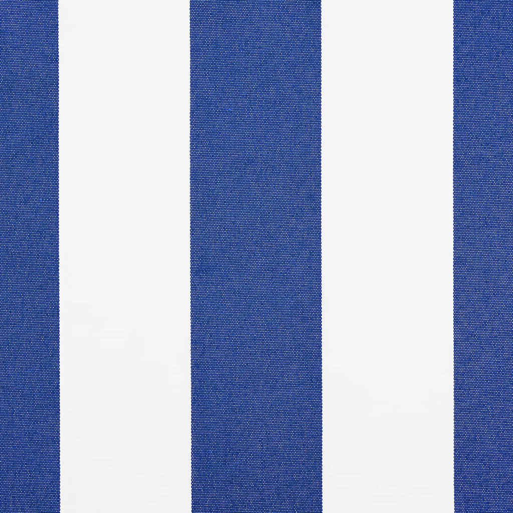 vidaXL Vervangend zonneschermdoek voor 3,5x2 m Blauw & wit gestreept