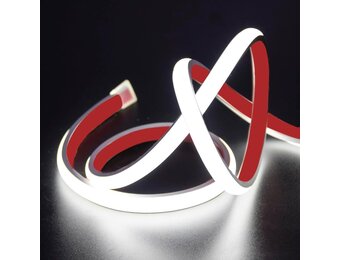 COB LED-strip voor binnen & buiten | 10 meter | Koud Wit 6000K | 120 LED's/m | IP67 Waterdicht | Direct 220V met EU-stekker