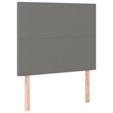 vidaXL Hoofdborden 2 stuks 90x5x78/88 cm Stof Donkergrijs met 58% Korting