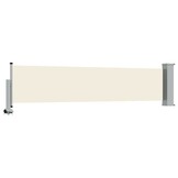 vidaXL Tuinscherm uittrekbaar 60x300 cm crèmekleurig