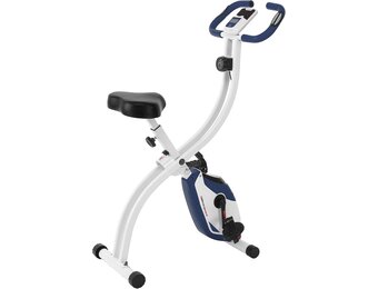 Opvouwbare Hometrainer F-Bike 150 - 8 Weerstanden - LCD Display - Blauw/Wit (55% Korting)